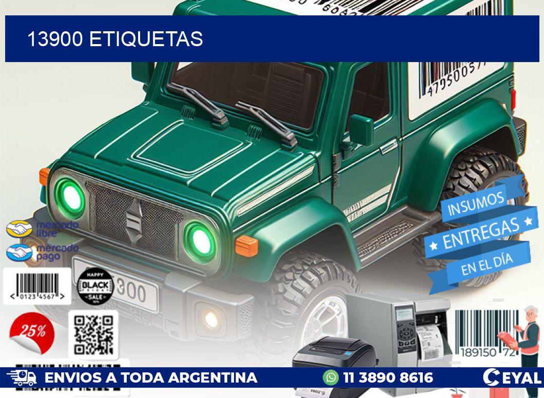13900 ETIQUETAS