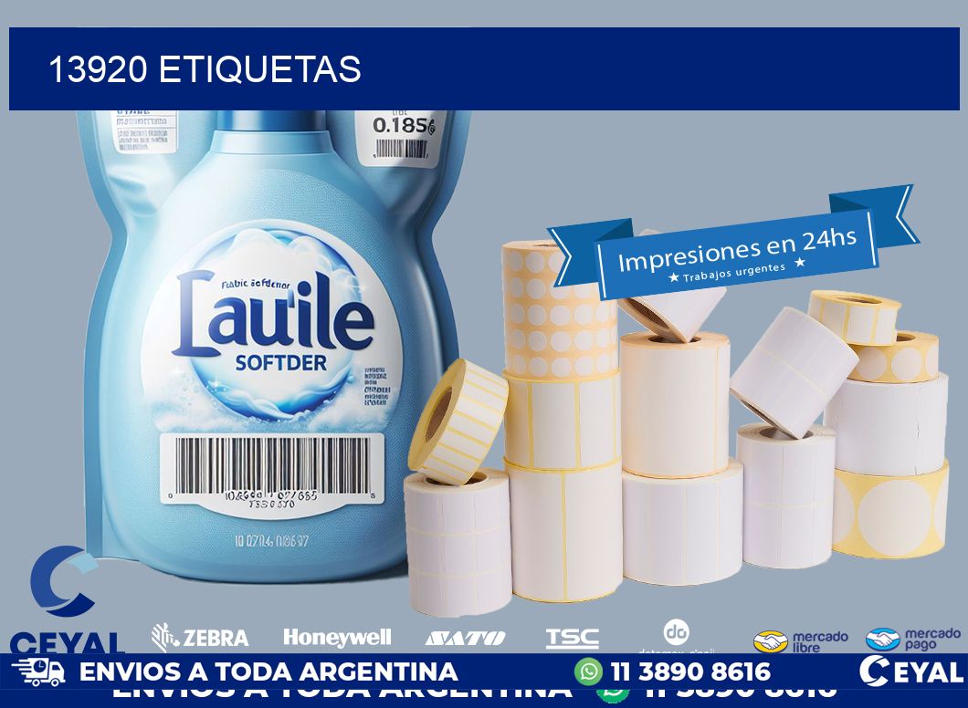 13920 ETIQUETAS