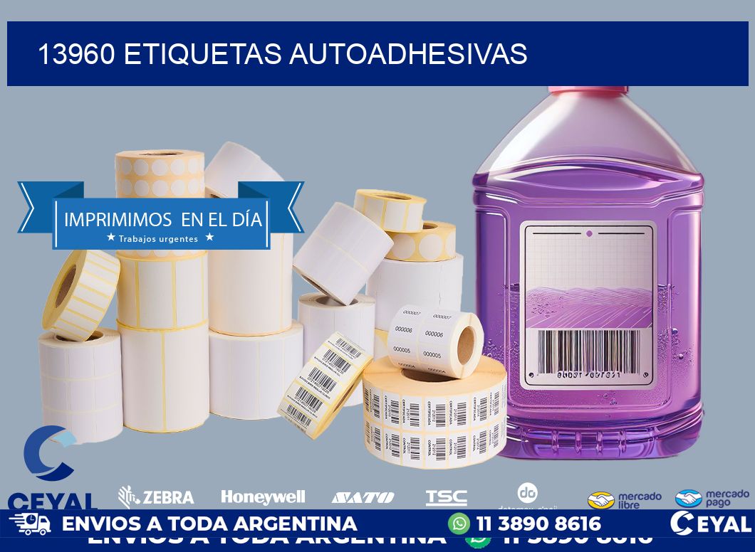 13960 ETIQUETAS AUTOADHESIVAS