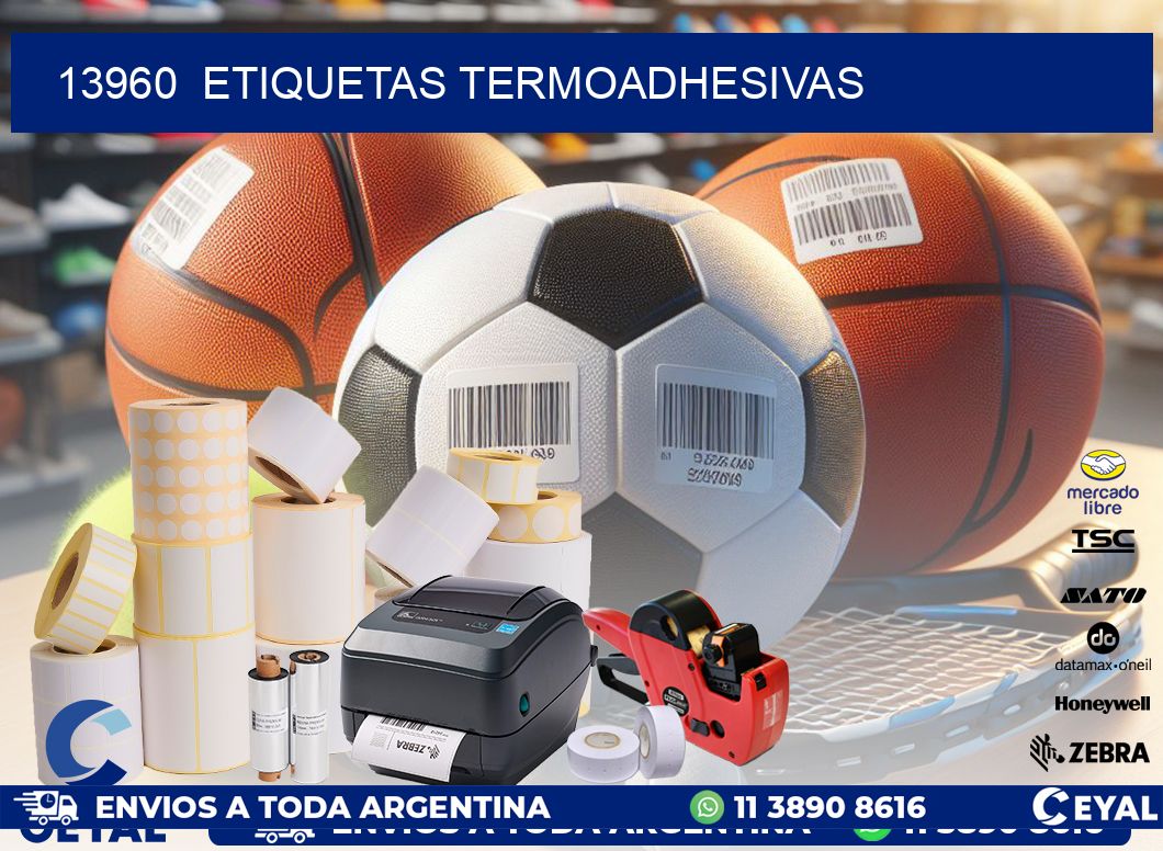 13960  ETIQUETAS TERMOADHESIVAS