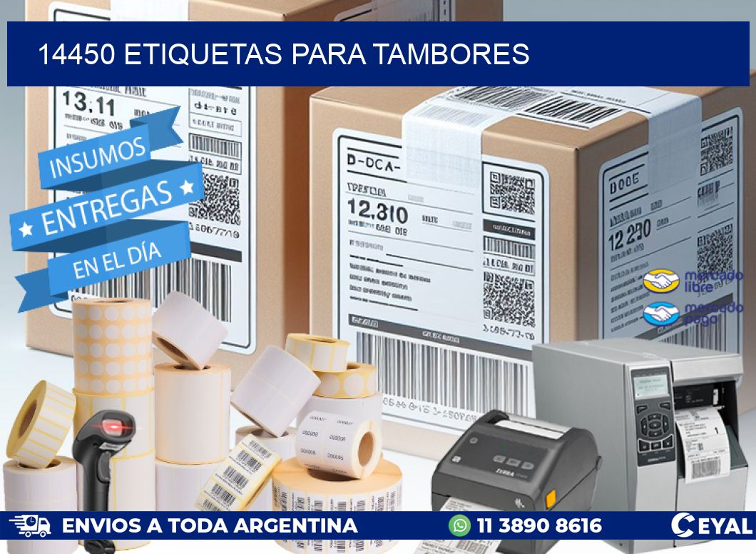 14450 ETIQUETAS PARA TAMBORES