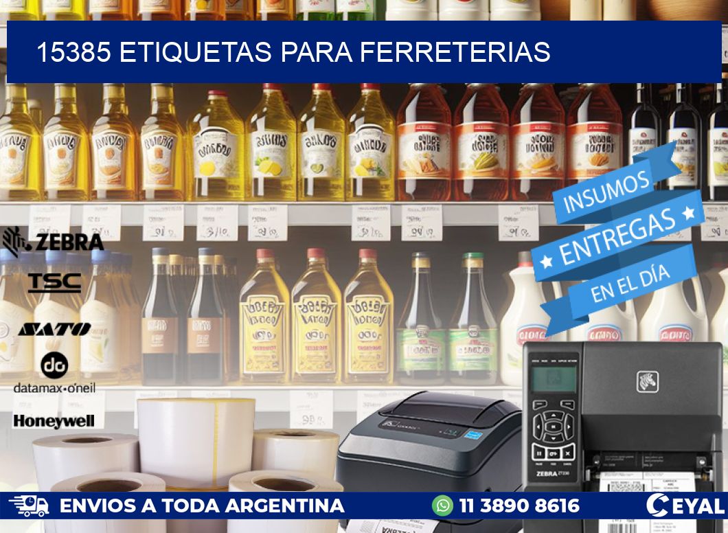 15385 ETIQUETAS PARA FERRETERIAS