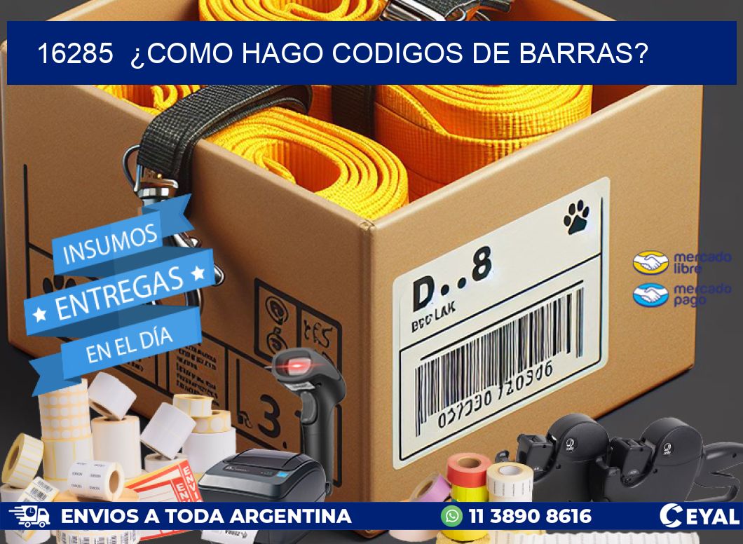 16285  ¿COMO HAGO CODIGOS DE BARRAS?