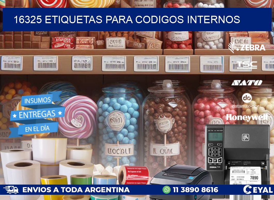 16325 ETIQUETAS PARA CODIGOS INTERNOS