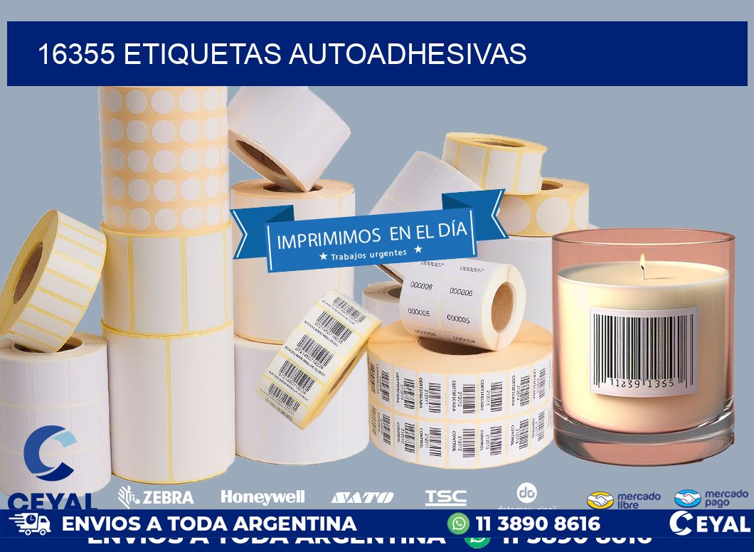 16355 ETIQUETAS AUTOADHESIVAS