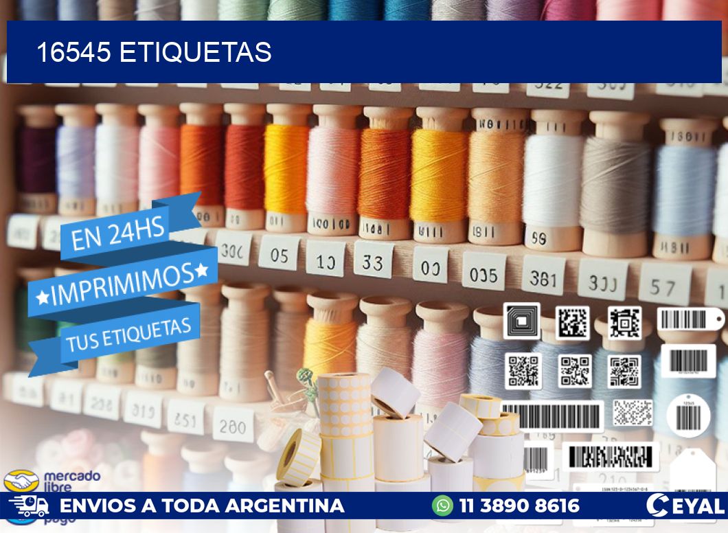 16545 ETIQUETAS