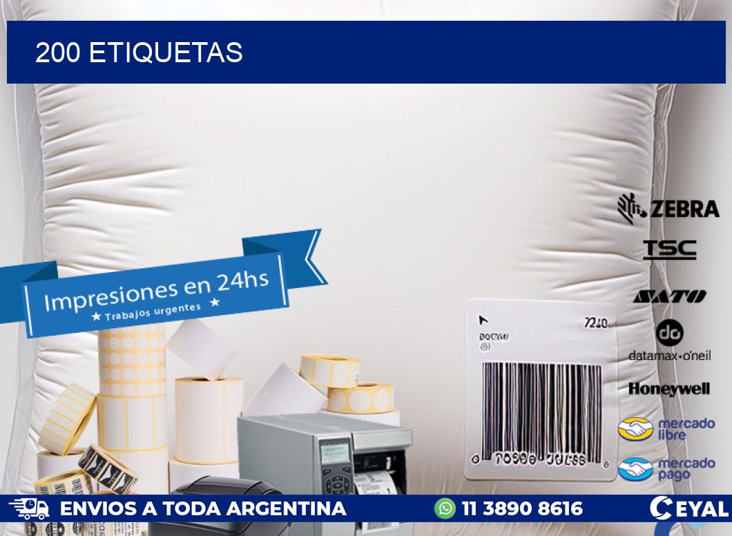 200 ETIQUETAS