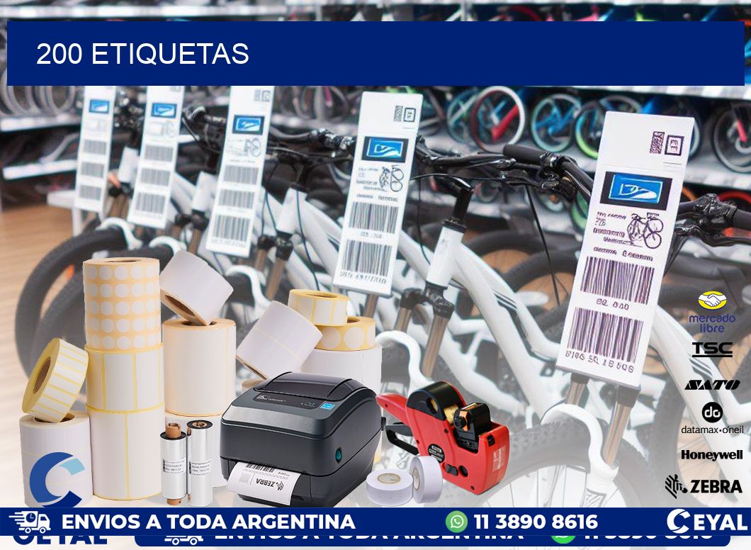 200 ETIQUETAS
