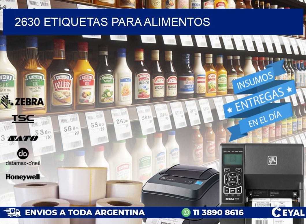2630 ETIQUETAS PARA ALIMENTOS