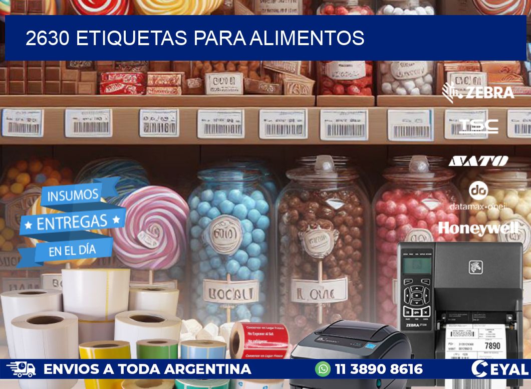 2630 ETIQUETAS PARA ALIMENTOS
