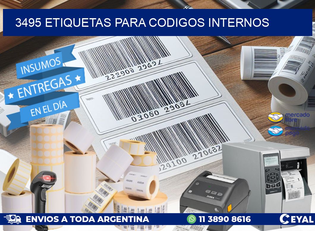 3495 ETIQUETAS PARA CODIGOS INTERNOS
