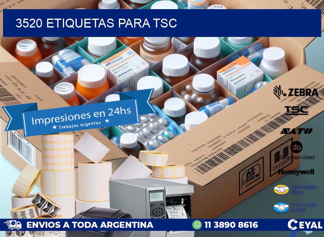 3520 ETIQUETAS PARA TSC