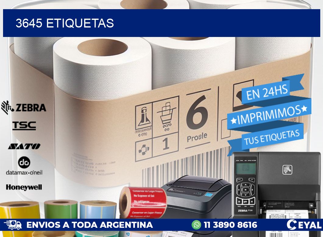 3645 ETIQUETAS