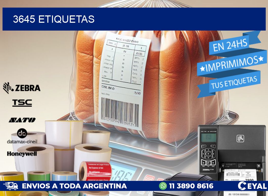3645 ETIQUETAS