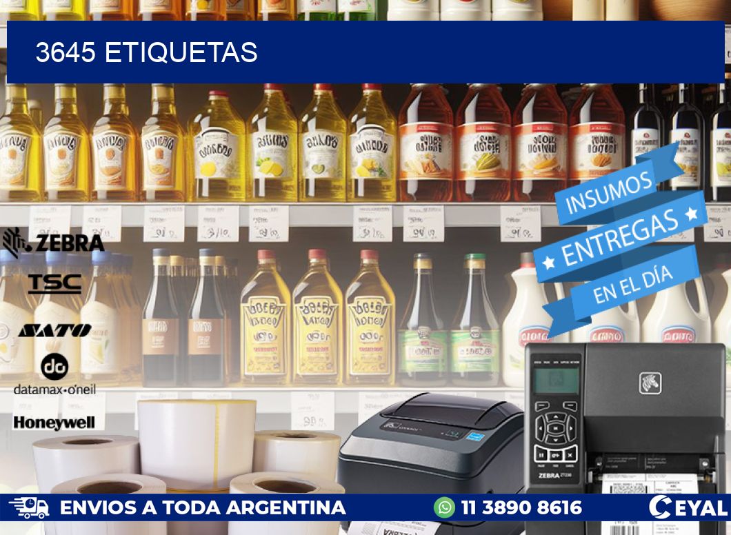 3645 ETIQUETAS