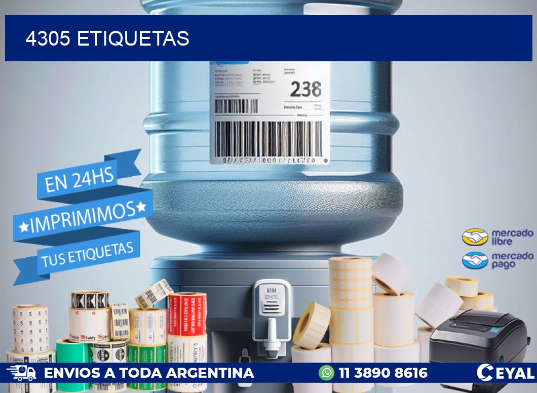 4305 ETIQUETAS
