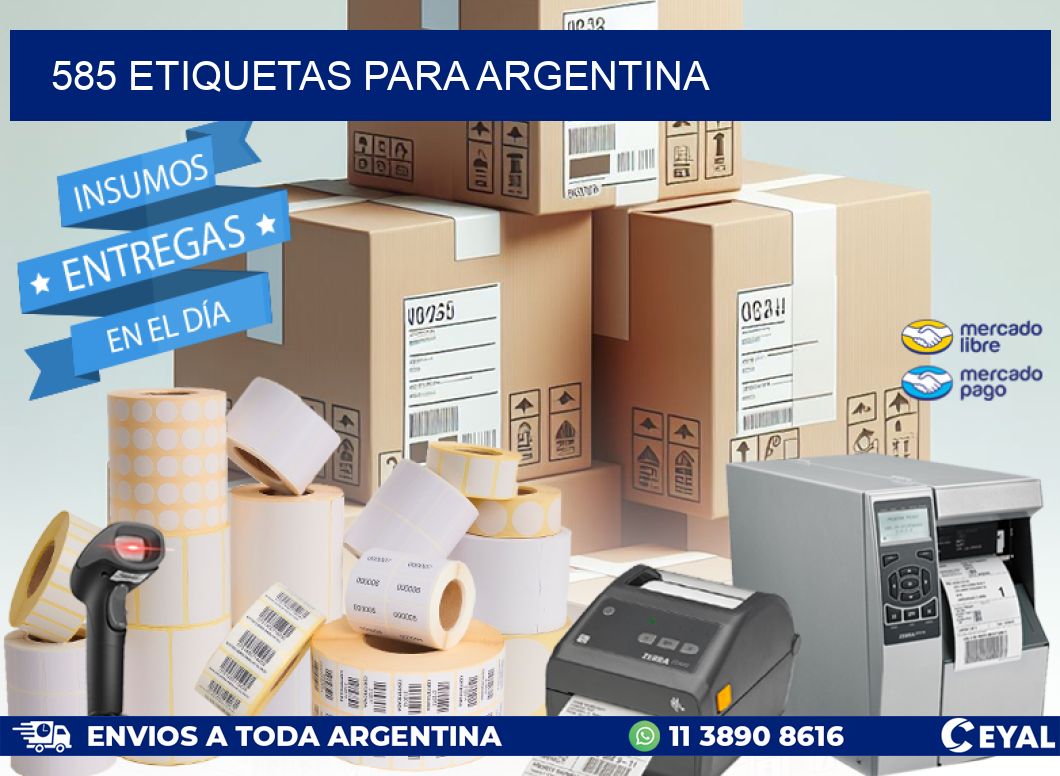 585 ETIQUETAS PARA ARGENTINA