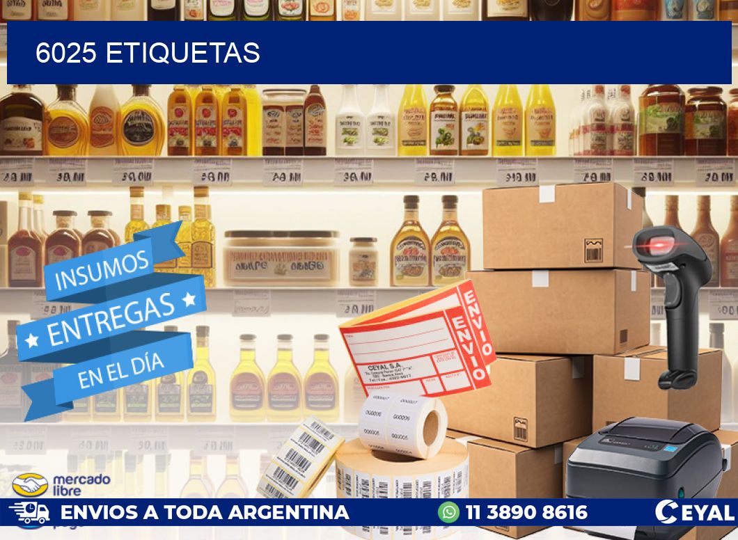 6025 ETIQUETAS