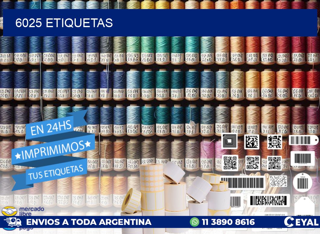 6025 ETIQUETAS