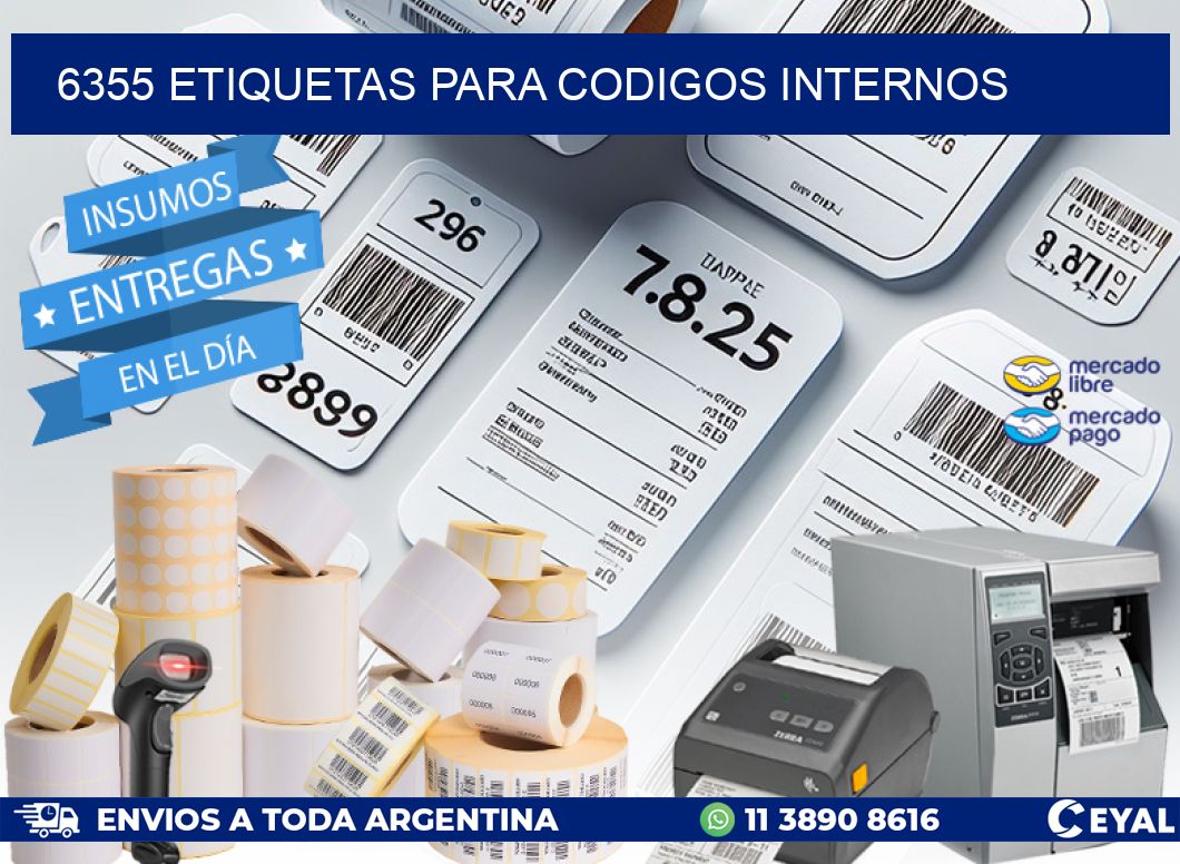 6355 ETIQUETAS PARA CODIGOS INTERNOS