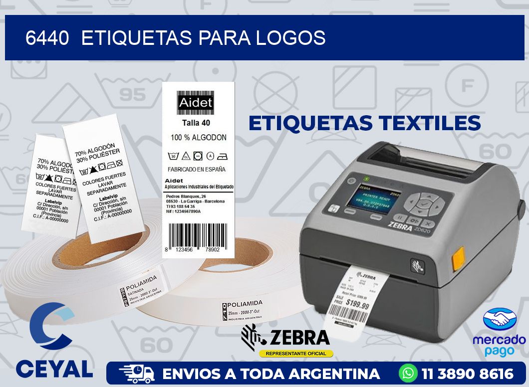 6440  ETIQUETAS PARA LOGOS
