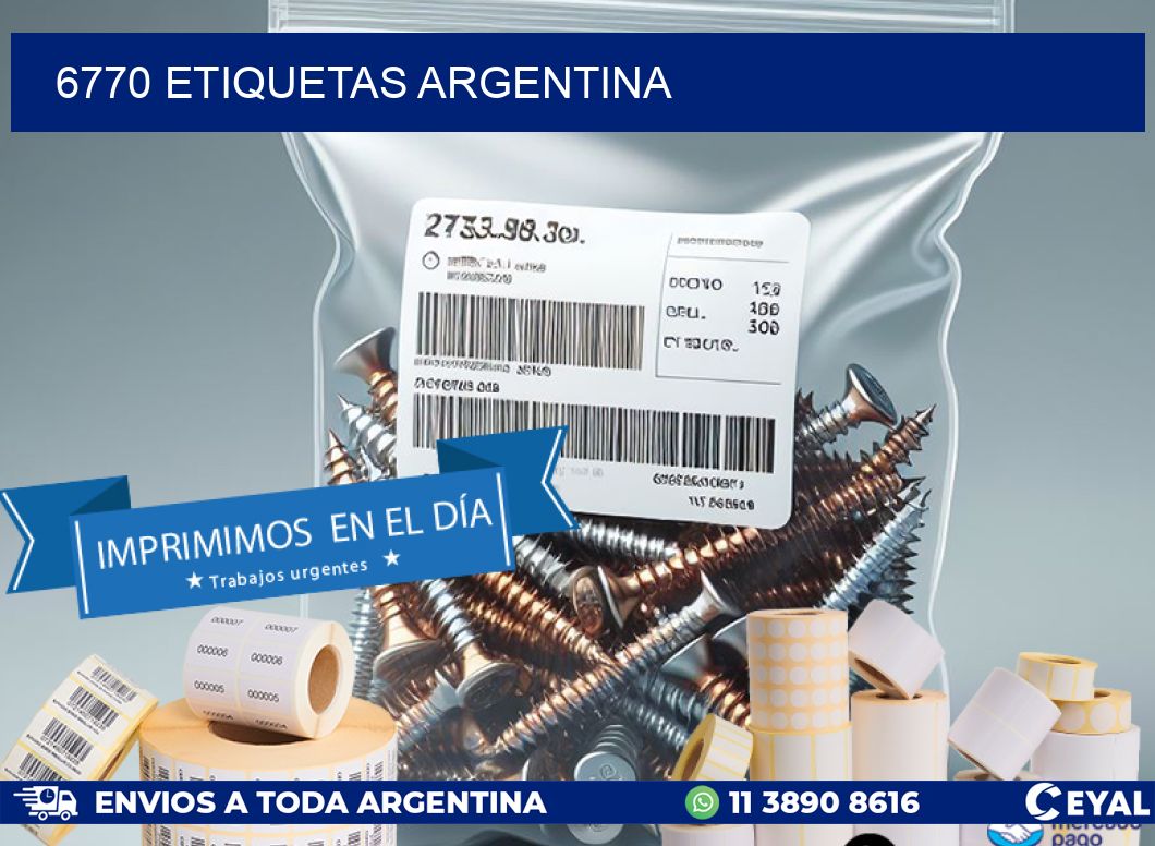 6770 ETIQUETAS ARGENTINA