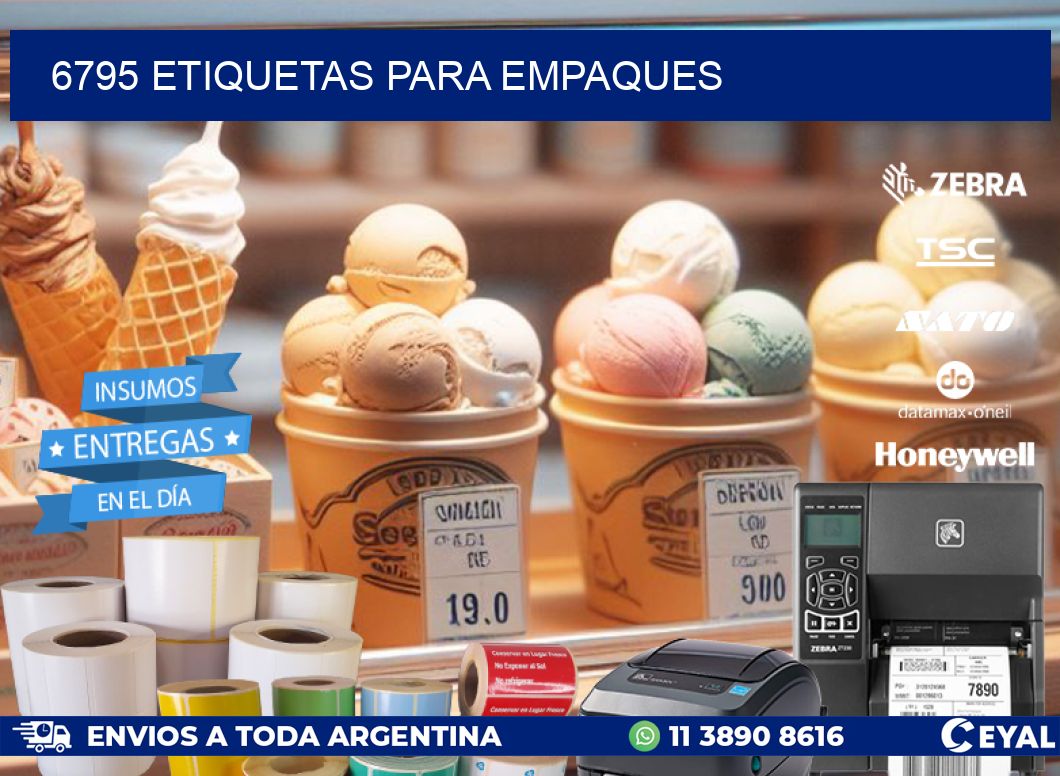 6795 ETIQUETAS PARA EMPAQUES