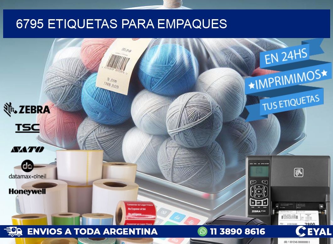 6795 ETIQUETAS PARA EMPAQUES