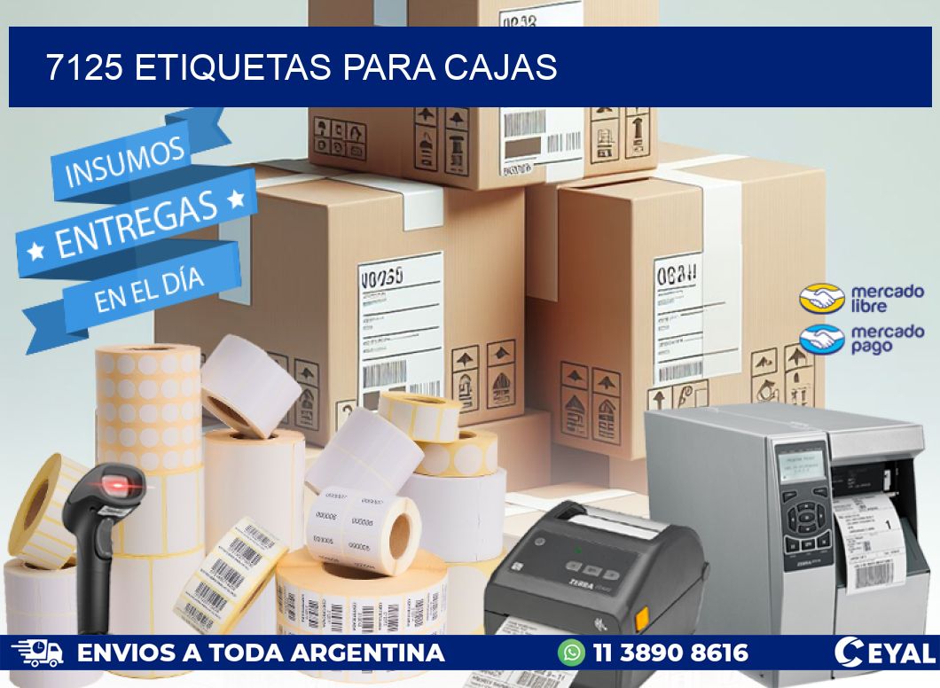 7125 ETIQUETAS PARA CAJAS