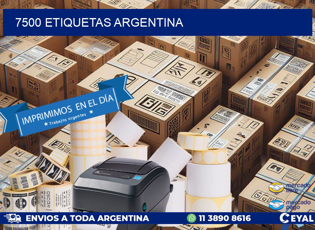 7500 ETIQUETAS ARGENTINA
