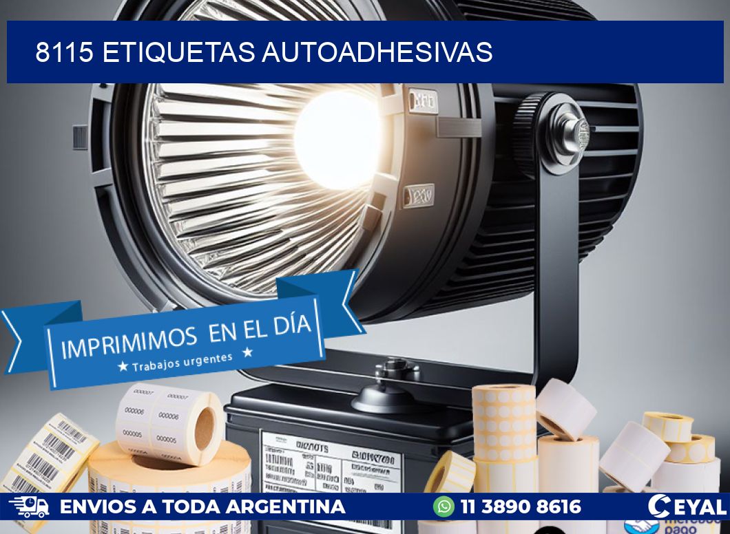 8115 ETIQUETAS AUTOADHESIVAS