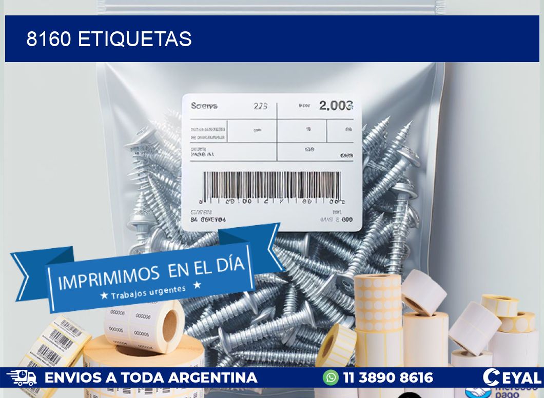 8160 ETIQUETAS