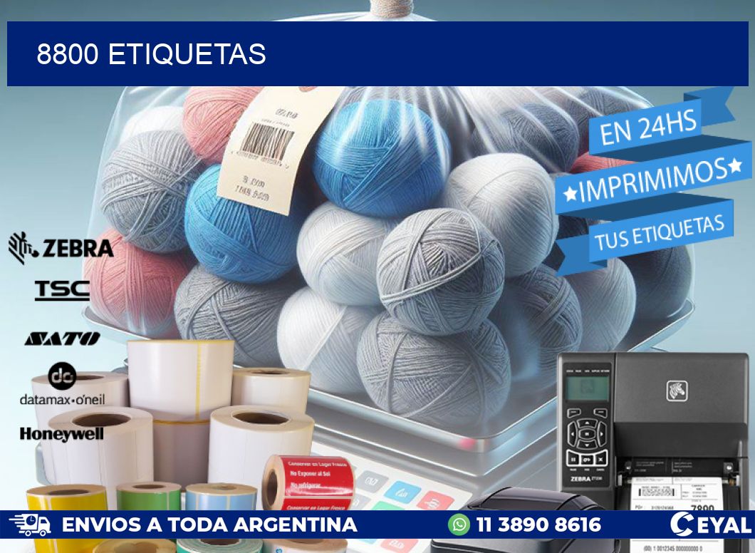 8800 ETIQUETAS