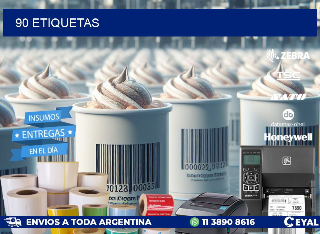 90 ETIQUETAS