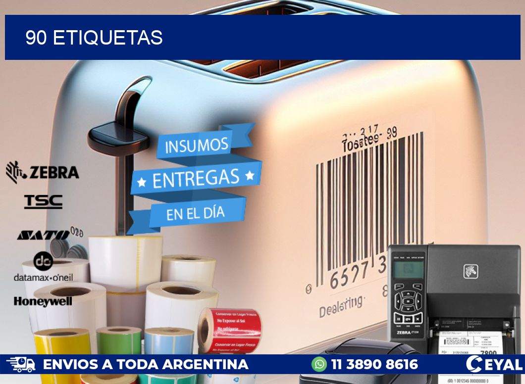 90 ETIQUETAS