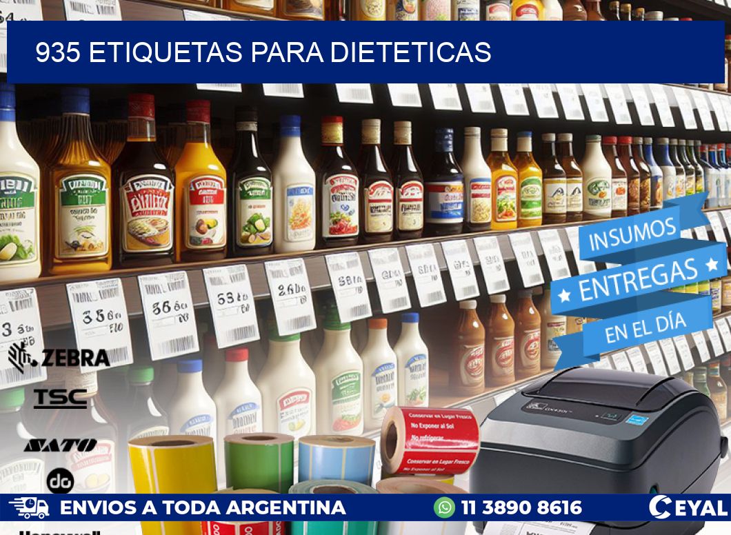 935 ETIQUETAS PARA DIETETICAS