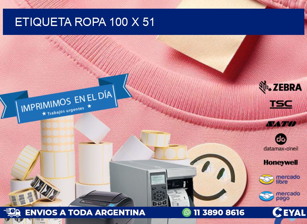 ETIQUETA ROPA 100 x 51