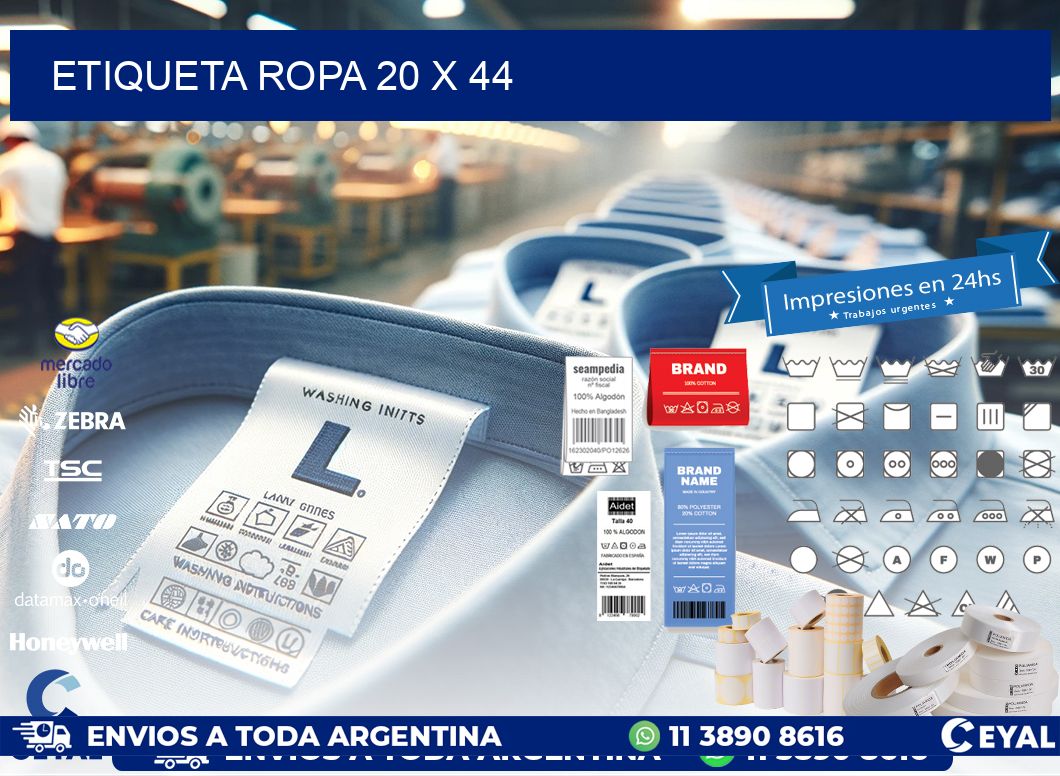 ETIQUETA ROPA 20 x 44