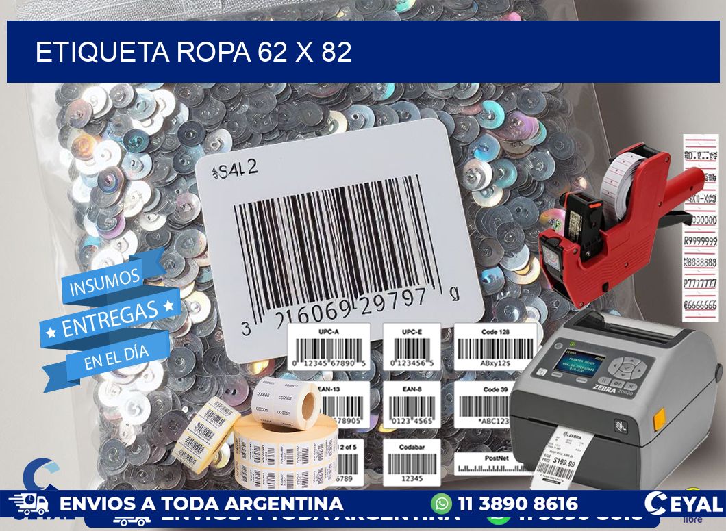 ETIQUETA ROPA 62 x 82