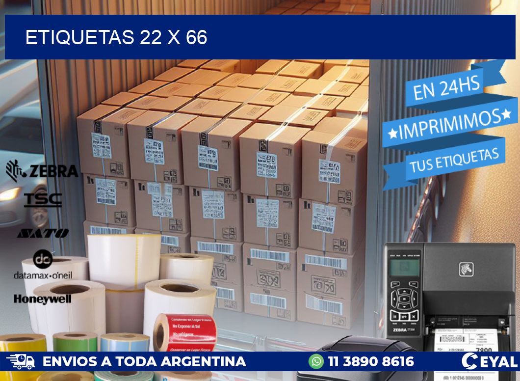 ETIQUETAS 22 x 66