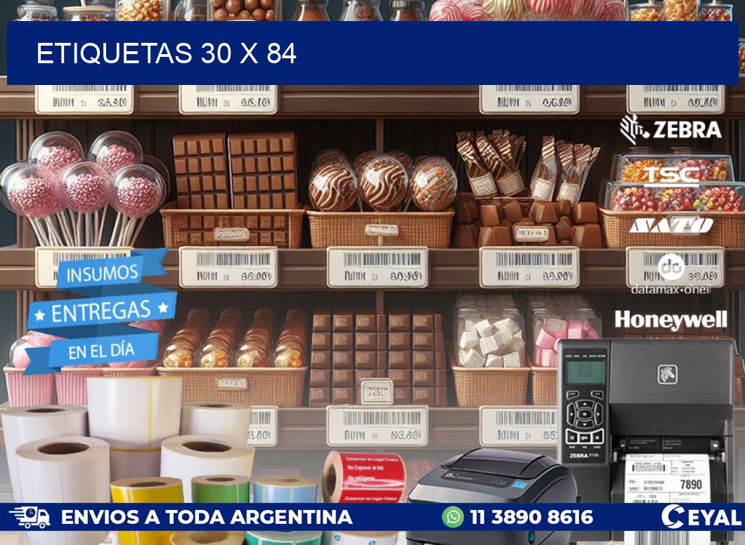 ETIQUETAS 30 x 84
