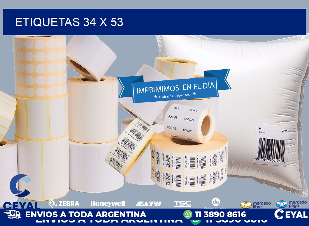 ETIQUETAS 34 x 53