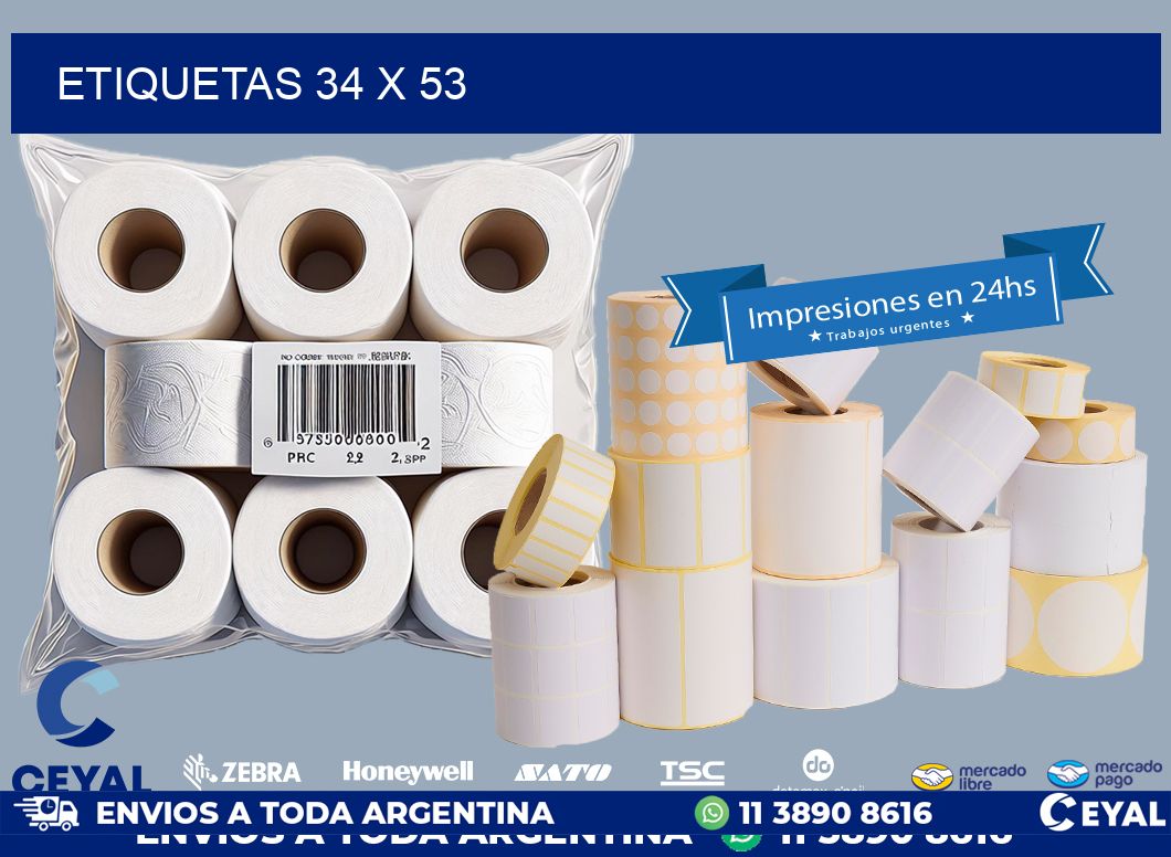 ETIQUETAS 34 x 53