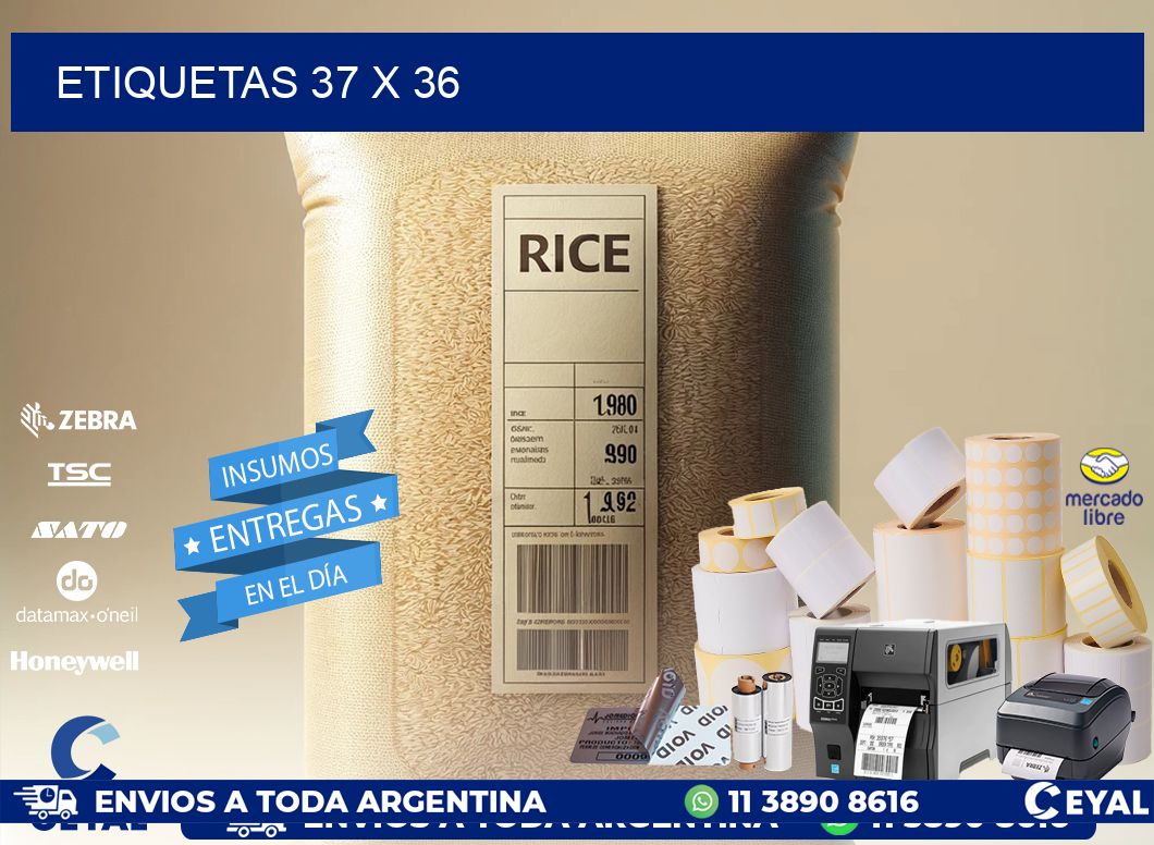 ETIQUETAS 37 x 36