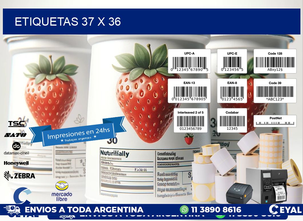 ETIQUETAS 37 x 36