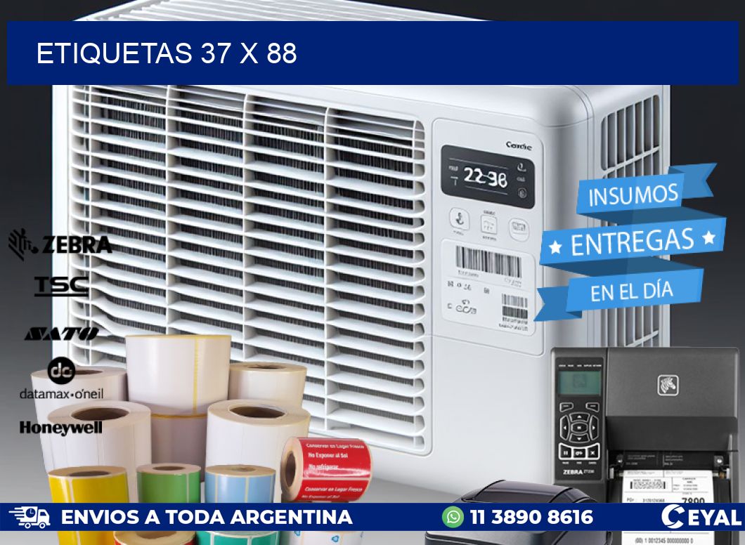 ETIQUETAS 37 x 88