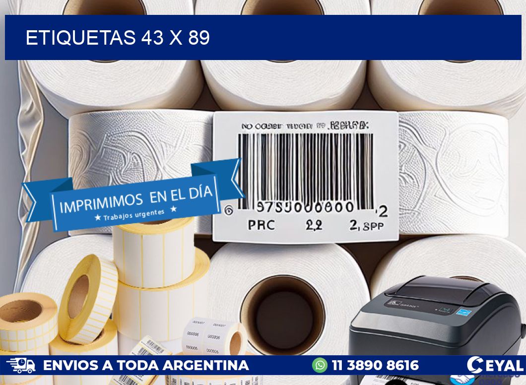 ETIQUETAS 43 x 89