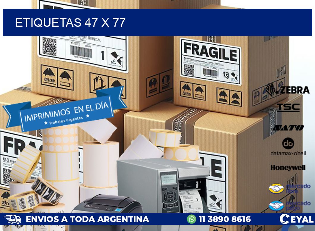 ETIQUETAS 47 x 77