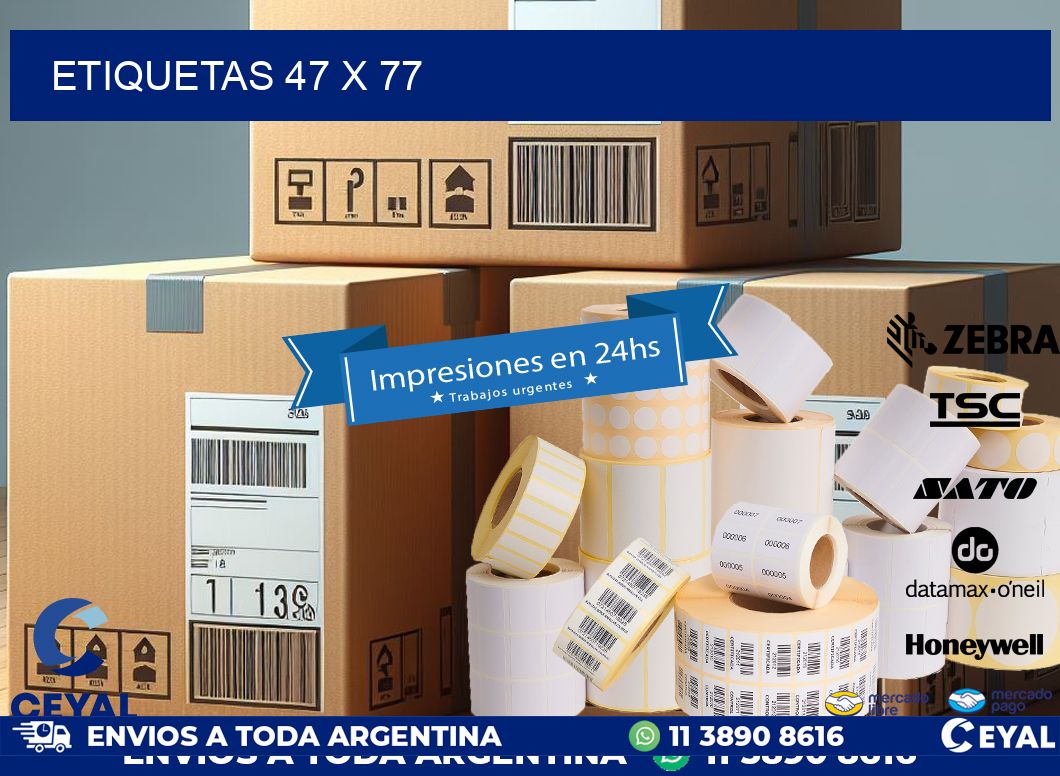 ETIQUETAS 47 x 77