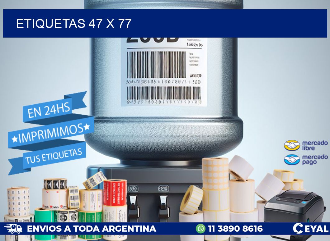 ETIQUETAS 47 x 77